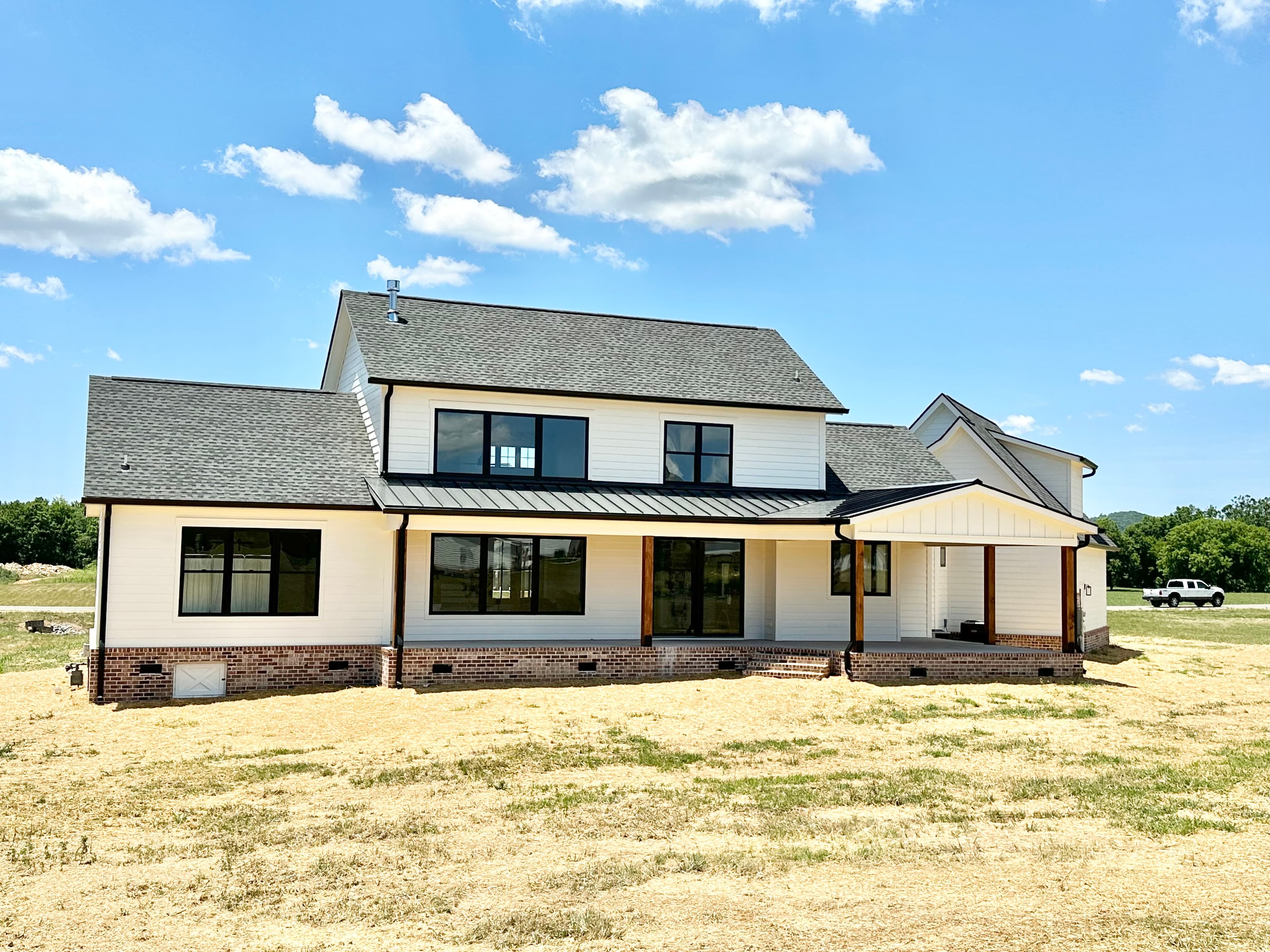 Rear exterior custom home by Resolute Homes